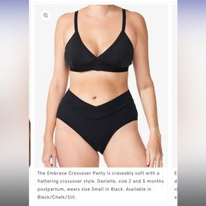 NEW: Bodily Embrace Crossover PostPartum Panty: 3-Pack